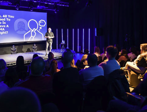 Limitless corporate training session, live with the room